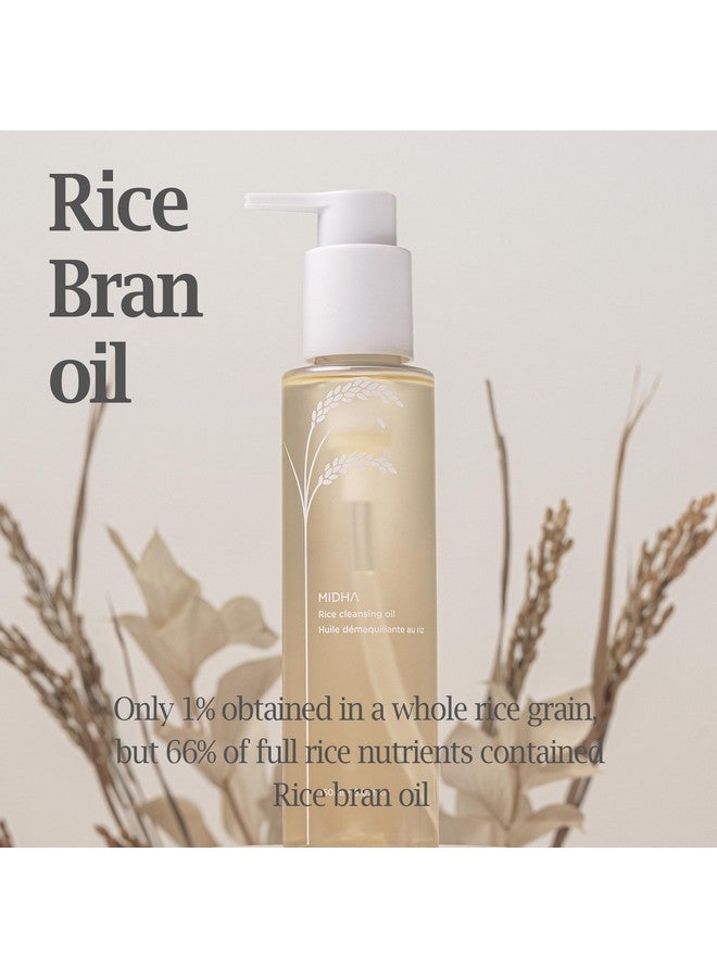 Rice Cleansing Oil For Clean And Mild Wash For Face Non Greasy And Light Texture Quick Emulsifying Rice Bran Oil Quick And Easy Makeup Remove