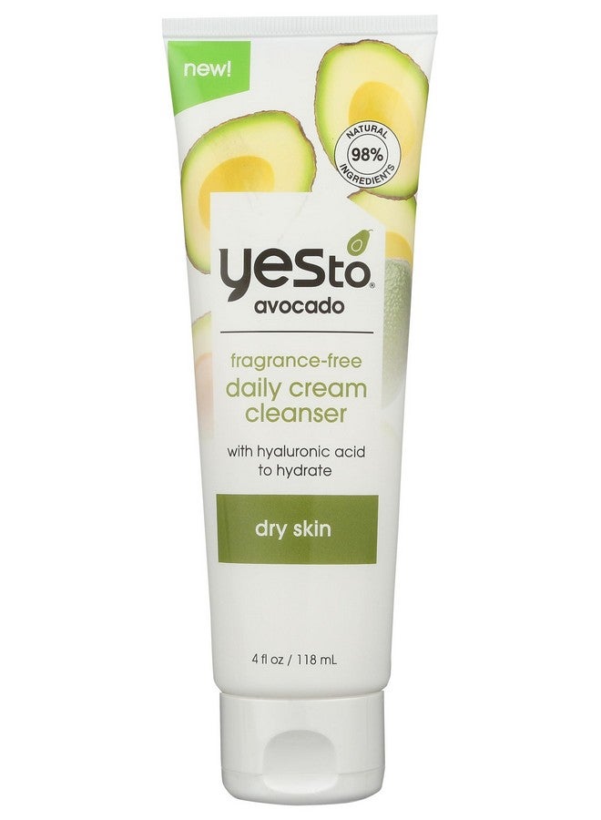 Avocado Fragrance Free Daily Cream Cleanser 4 Fz