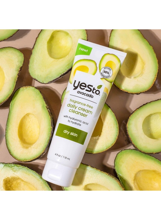 Avocado Fragrance Free Daily Cream Cleanser 4 Fz