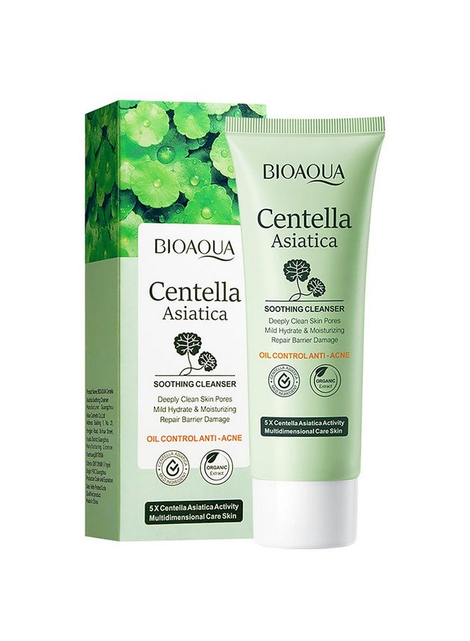 Centella Asiatica Soothing Face Cleanser Oil Control Antiacne Deep Pore Clean Facial Hydrating Moisturizing 100G/3.5Oz