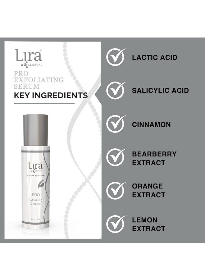 Pro Exfoliating Face Cleanser Brightening Facial Wash With Salicylic Acid 6 Oz