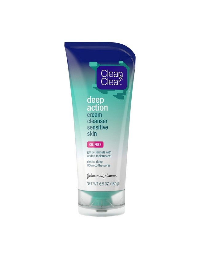 Deep Action Cream Facial Cleanser For Sensitive Skin Gentle Daily Face Wash With Oilfree 6.5 Oz