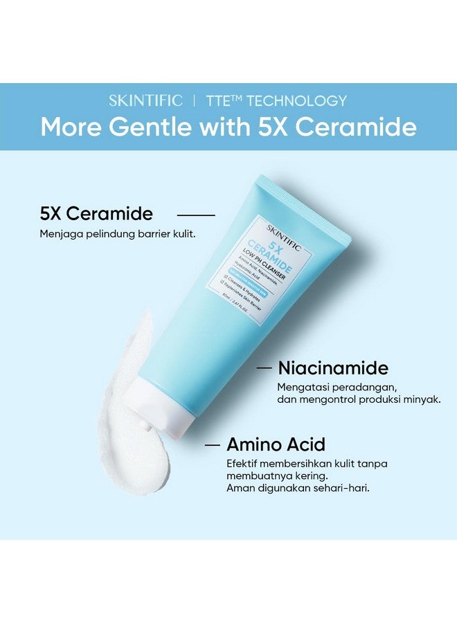 5X Ceramide Low Ph Cleanser 80G Facial Cleanser Skincare Face Wash