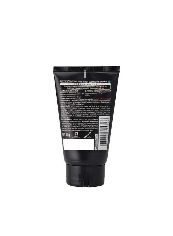 Cooling Face Wash Clear Whitening 50Ml (Set Of 3)