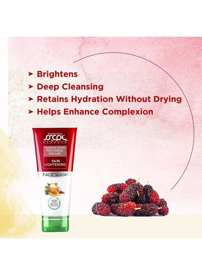 Skin Lightening Face Wash With Honey Saffron Mulberry Extract Provides Deep Cleanse Brightening & Radiant Skin Protects From Sun Damage (100Gm*2)