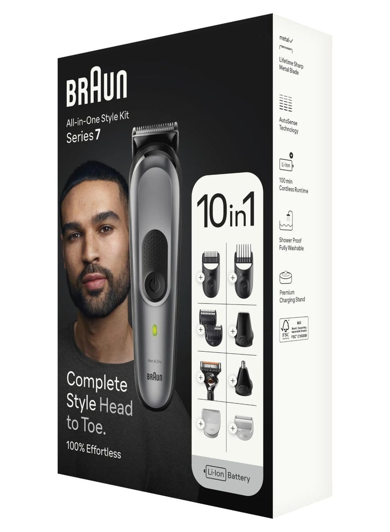 Series 7 10-in-1 Body Grooming Kit for Hair, Beard, Ear, Nose and Body