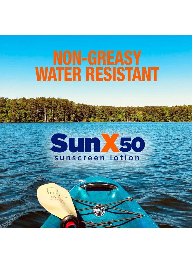 Sun X 50 Spf Oil Free Sunscreen Lotion With Wall Mount Dispenser 750Ml Of Paraben Oxybenzone & White Cast Free Broad Spectrum (Uva/Uvb) Sunscreen Water & Sweat Resistant For Up To 80 Minutes