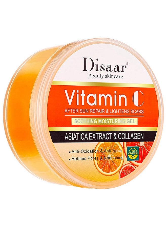 Vitamin C Collagen Moisturizing Gel Orance Extract After Sun Repair Soothing Refines Pores Antioxidation 300G / 10.14Fl.Oz