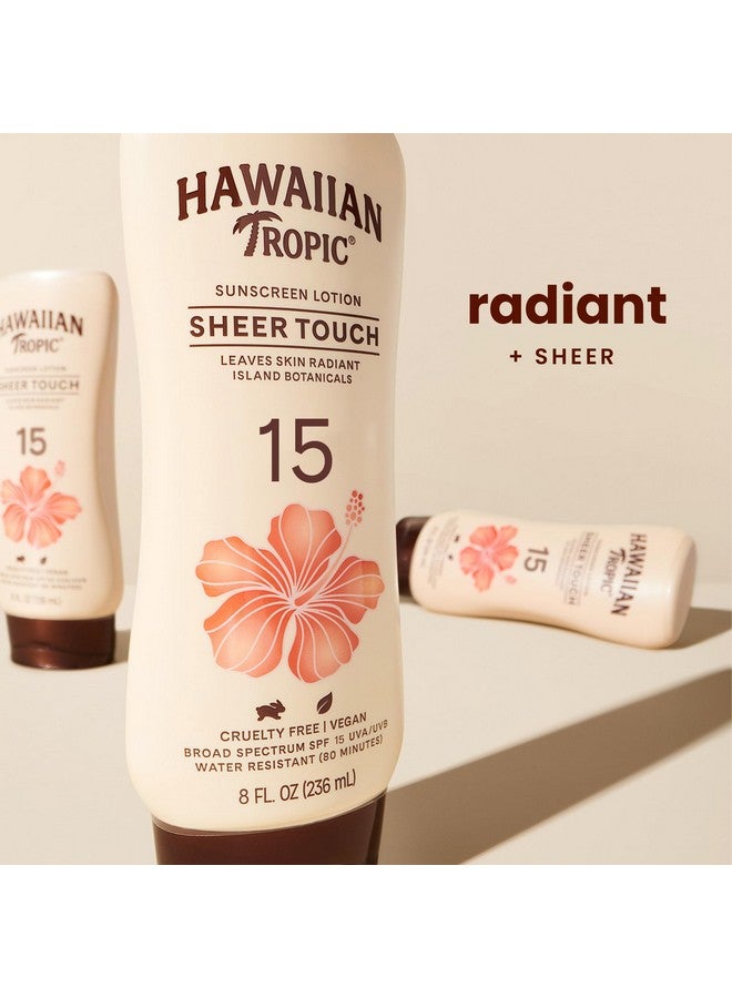 Hawaiian Tropic Sheer Touch Ultra Radiance Lotion Sunscreen Spf 15 8Oz Hawaiian Tropic Sunscreen Spf 15 Sunblock Broad Spectrum Sunscreen Oxybenzone Free Sunscreen Body Sunscreen 8Oz