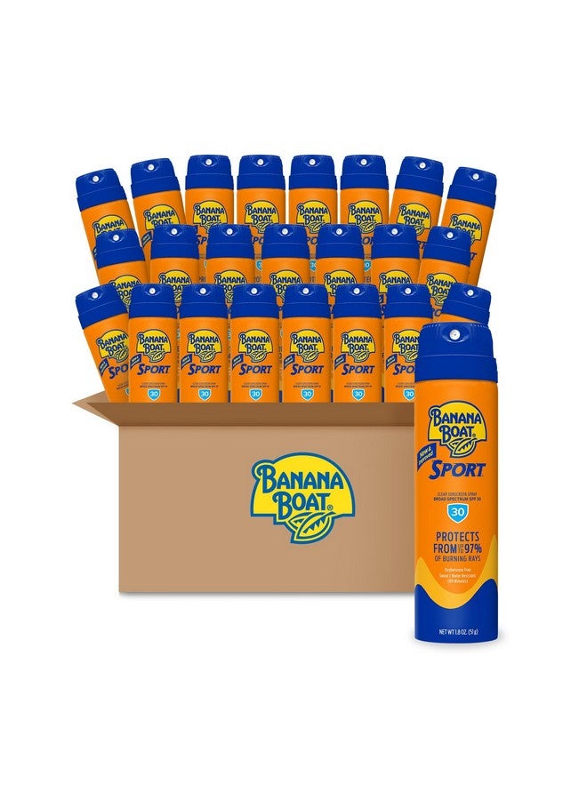 Banana Boat Sport Ultra Spf 30 Sunscreen Spray 1.8Oz Travel Size Sunscreen Spf 30 Banana Boat Sunscreen Spray Spf 30 Spray On Sunscreen Mini Sunscreen 1.8Oz (Pack Of 24)