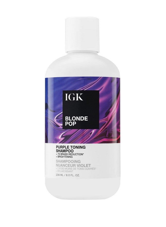 Blonde Pop Purple Toning Shampoo Brighten + Neutralize Brass Vegan + Cruelty Free 8 Oz