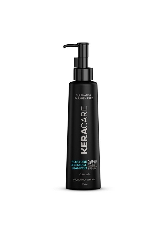 Keracare Moisture Recharge Shampoo For Shiny Hair (250Ml) Provide A Cooling Sensation Enriched With Acai Oil & Menthol