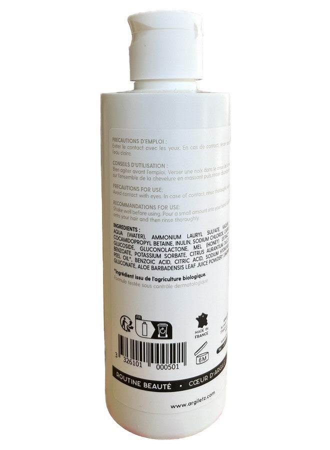 White Clay Kaolin Mineral Shampoo For Normal Hair 200 Ml / 6.76 Fl.Oz Made In France