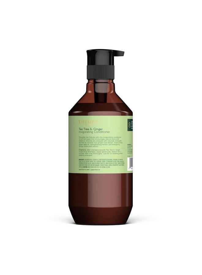 Tea Tree And Ginger Invigorating Conditioner Stimulate & Renew With Shine And Resilience Suited For All Hair Types Protects Color And Keratin Treated Hair Pump Bottle 400Ml