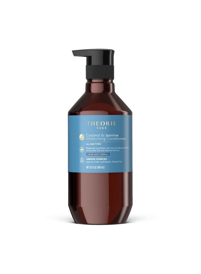 Coconut And Jasmine Moisturizing Conditioner Moisturize & Shine For Strong And Healthy Hair Suited For All Hair Types Protects Color And Keratin Treated Hair Pump Bottle 400Ml