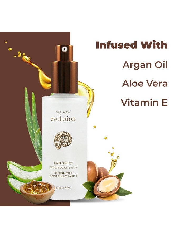 Evolution Argan Oil Serum For Hair Vitamin E Hair Serum To Soften Dry Hair Nourishing Serum For Hair Straightening Hair Serum With Aloe Vera (1 Pack)