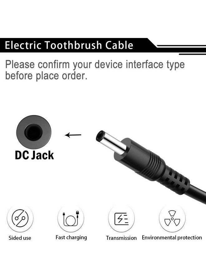 Charger Cable For Fairywill Sonic Electric Toothbrush Fw917 Sg508 Fw508 Fw507 Fwp11 Fwd1 Fwd3 Fwd7 Fwd8 Fwe11 Fwt9 P11Dnslyvekkiaglorideamornwellpower Supply Electric Toothbrush Charging Cord