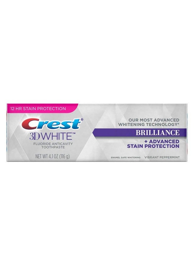 3D White Brilliance Toothpaste Vibrant Peppermint 4.1 Oz (Pack Of 6)