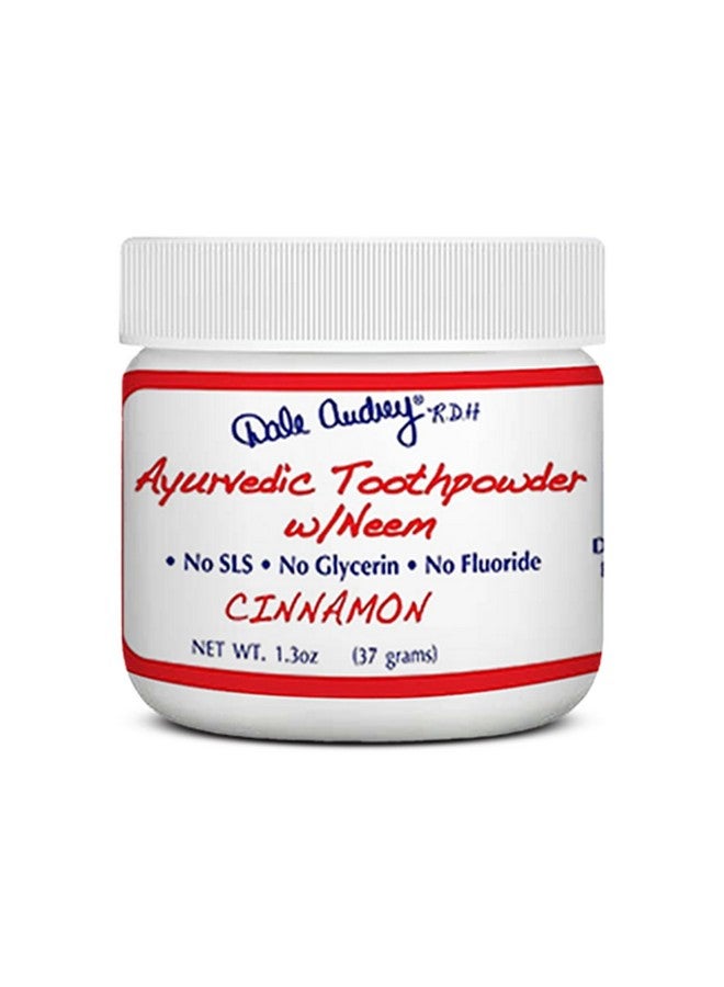 Ayurvedic Remineralizing Tooth Powder For Sensitive Teeth Cinnamon Toothpowder For Teeth Whitening Organic Tooth Powder For Gum And Bad Breath (1.3 Oz)