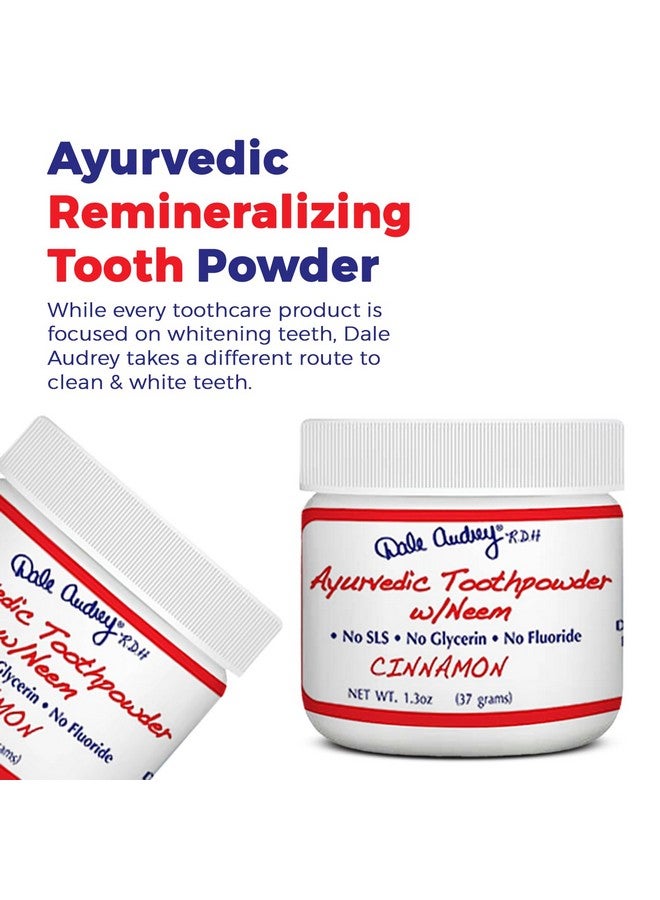 Ayurvedic Remineralizing Tooth Powder For Sensitive Teeth Cinnamon Toothpowder For Teeth Whitening Organic Tooth Powder For Gum And Bad Breath (1.3 Oz)