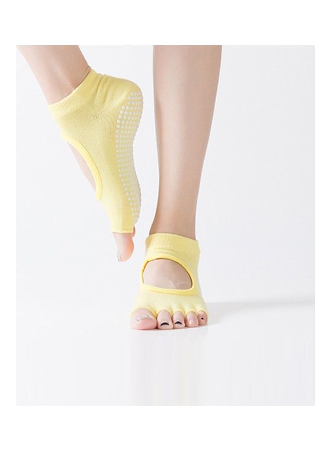 Pair Of Non-Slip Toe Socks
