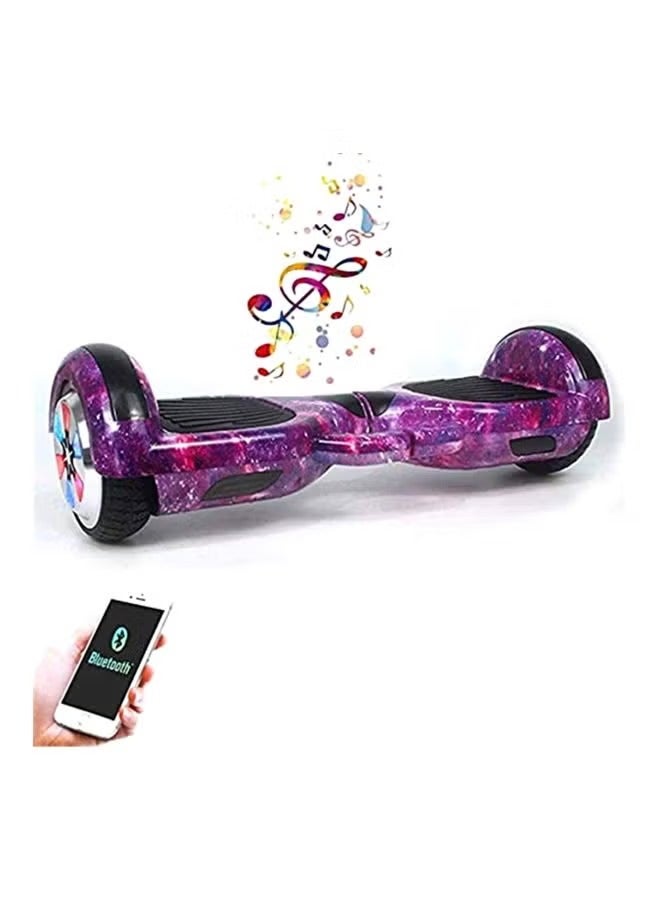 Self Balancing Electric Hoverboard With Bluetooth Speakers And LED Lights Purple 69x25x26cm