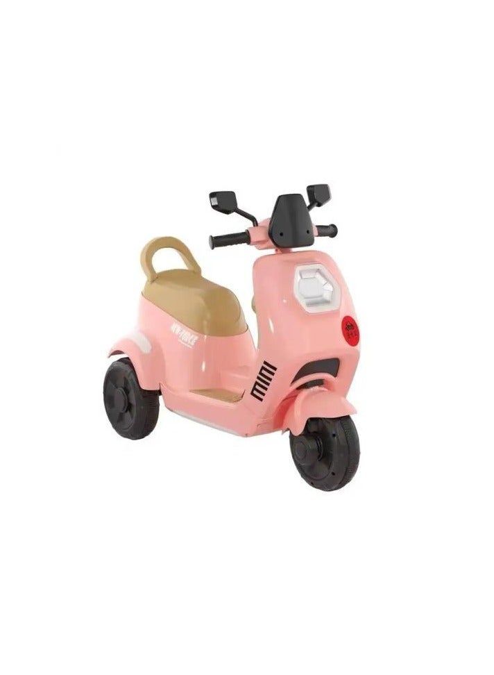 3 Wheels Ride on Kids Electric Motorcycle Aesthetic Children's Electric Motorcycle with Music Lighting Multiple Color Options Remote Control Toy Car random color car