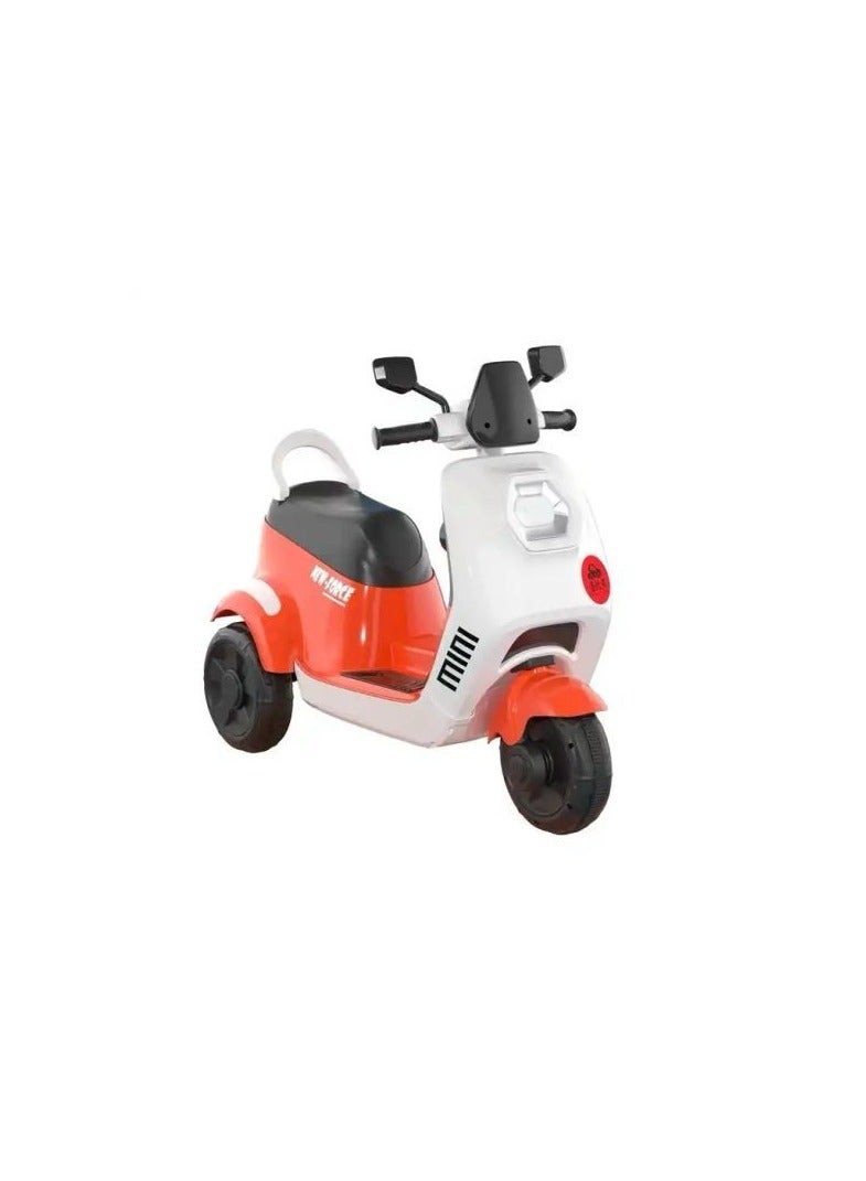 3 Wheels Ride on Kids Electric Motorcycle Aesthetic Children's Electric Motorcycle with Music Lighting Multiple Color Options Remote Control Toy Car random color car