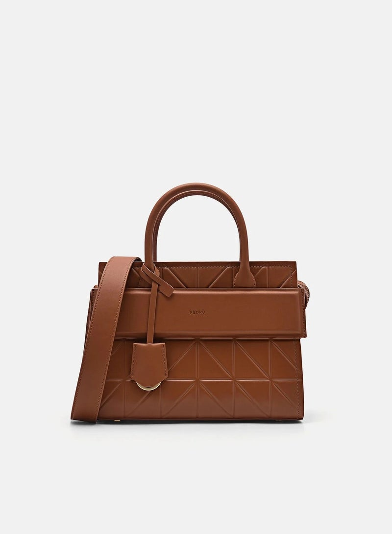 PEDRO Studio Bella Leather Handbag in Pixel Satchel Crossbody Bag Shoulder Bag