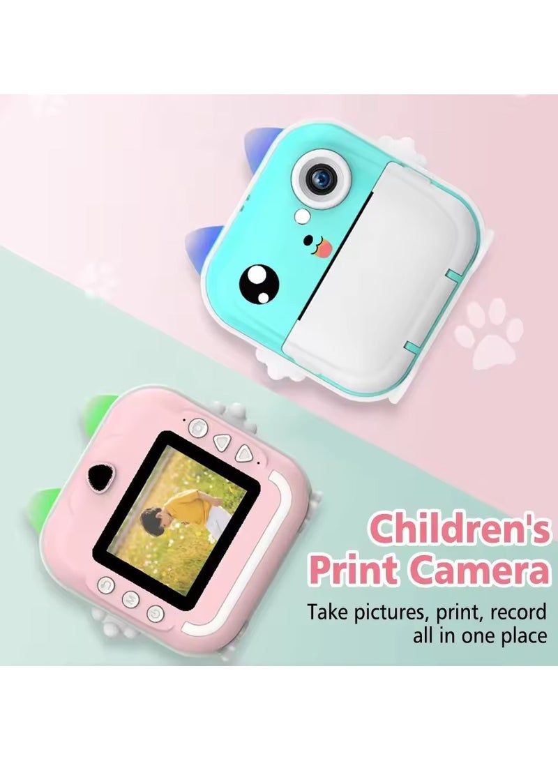 Children Instant Print Camera Kids Video Photography Digital Photo Camera Toy Mini Thermal Printer Boy Girls Birthday Gift