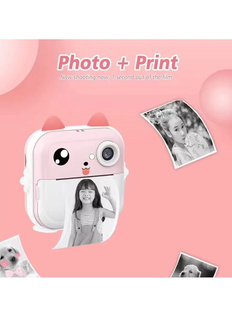 Children Instant Print Camera Kids Video Photography Digital Photo Camera Toy Mini Thermal Printer Boy Girls Birthday Gift