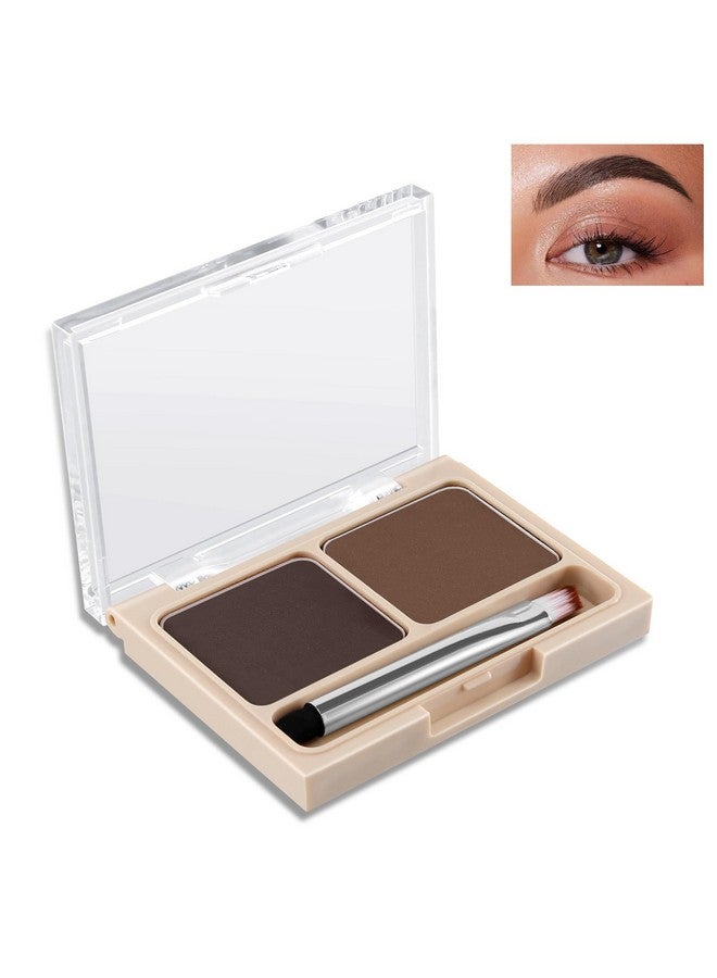 2Color Eyebrow Palette Brow Powder Makeup For Sculpting And Defining Brow Eye Contour Kit With Brush Applicator
