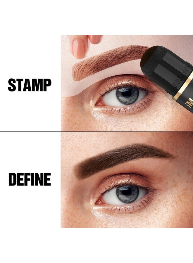 Eyebrow Stamp And Eyebrow Stencil Kit Eyebrow Stamping Kit For Perfect Eyebrow Makeup Eyebrow Pomade 20 Eye Brow Shaping Kit Easy To Use Longlasting Black Brown