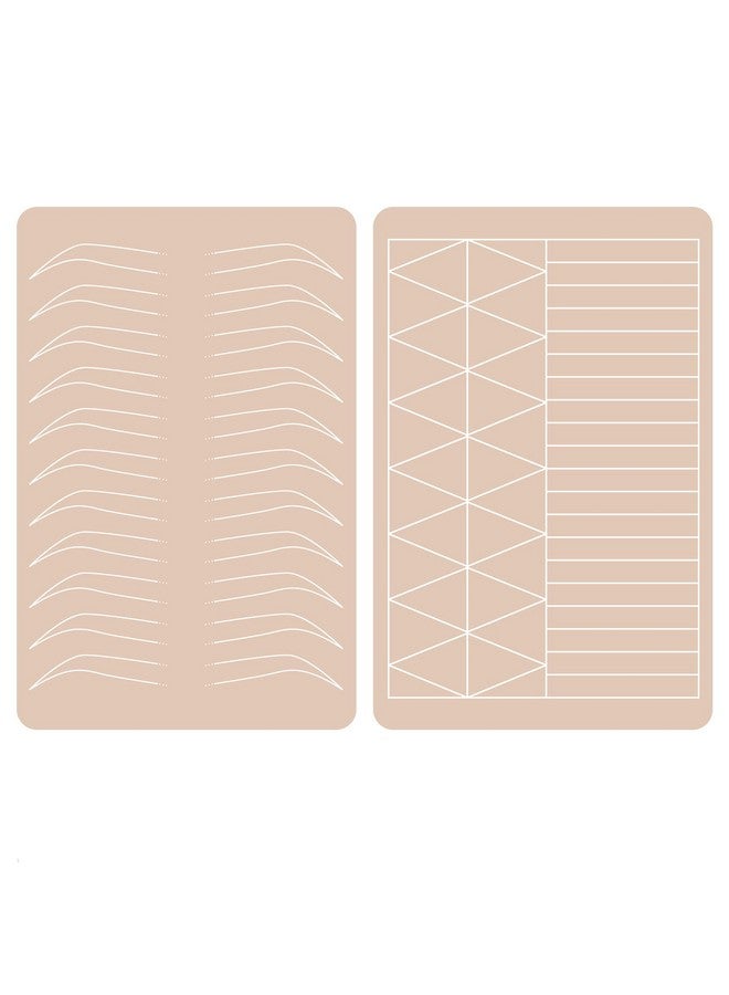 Silicone Eyebrow Practice Skin Ombre Powder Brows Fake Skin Sheet Double Sides Microblading Practice Skin For Tatto Artists And Beginners (1 Piece)
