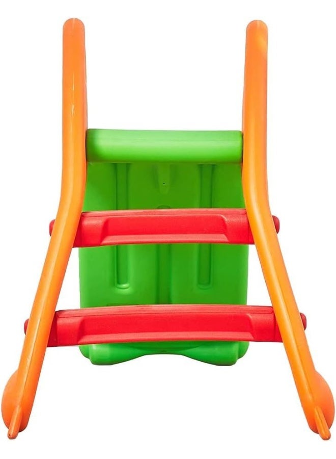 RBW TOYS Slide for Kids Toys Set 3 in 1 Outdoor Play Structure Jumbo Slide and Swing with Basket Ball Game