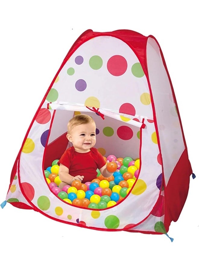 Dots Baby Folding Tent Ocean Ball Pool Game House - Indoor and Outdoor Fun for Children - Interactive Toy for Endless Playtime Bliss