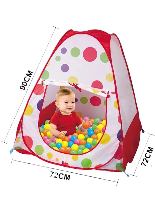 Dots Baby Folding Tent Ocean Ball Pool Game House - Indoor and Outdoor Fun for Children - Interactive Toy for Endless Playtime Bliss