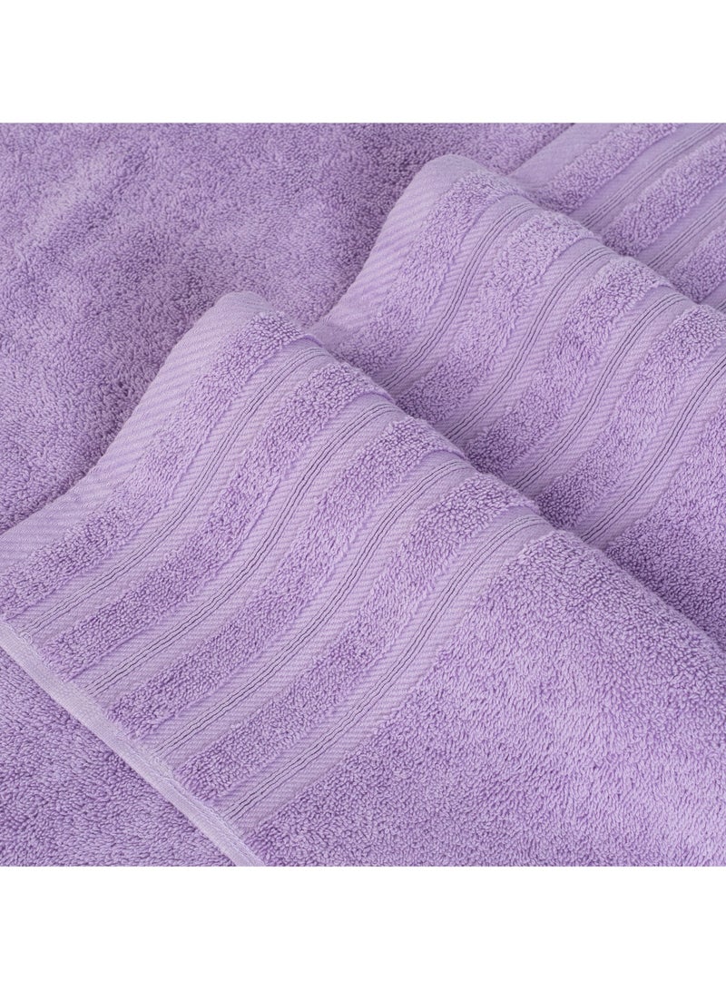 Safi Plus 6 Piece Cotton Super Soft luxury Towel Set - Purple