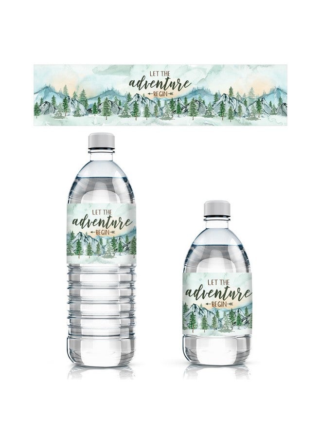 Little Adventurer Baby Shower Water Bottle Labels Wilderness Adventure Themed Waterproof Labels 24 Stickers