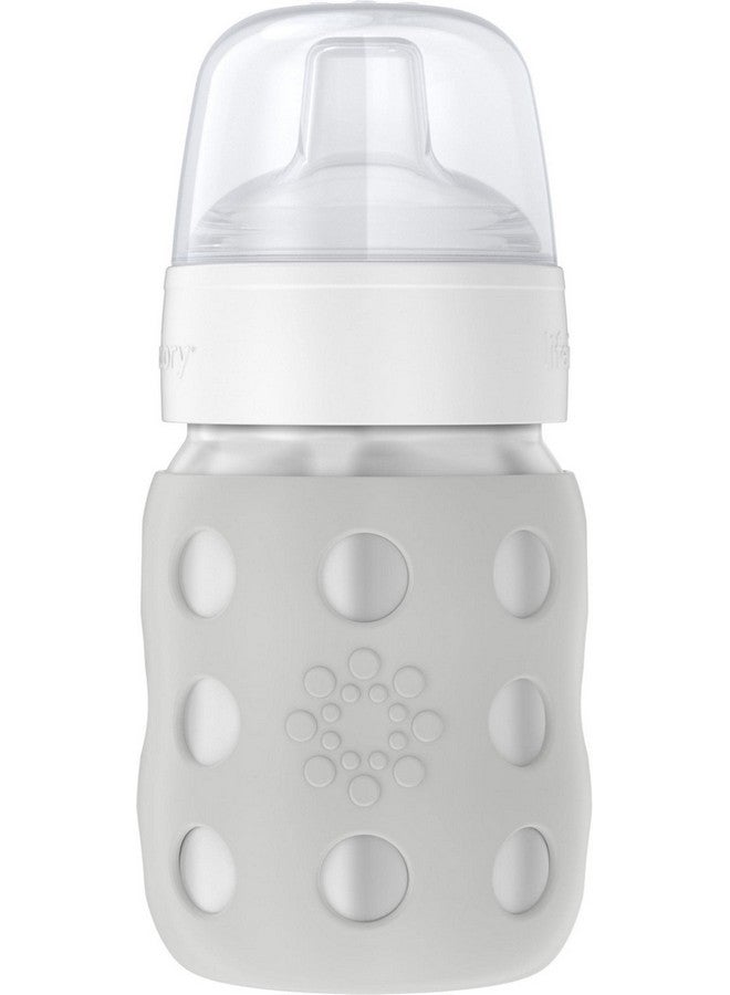 8Ounce Stainlesssteel Vacuuminsulated Wideneck Baby Bottle With Sippy Nipple Stone Gray Ls2251Wcg4