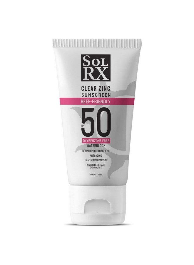 Mineral+ Spf 50 Sunscreen Zinc Oxide Sunscreen Water Resistant Sunscreen Reef Safe Sunscreen Broad Spectrum Sunscreen For Face And Body