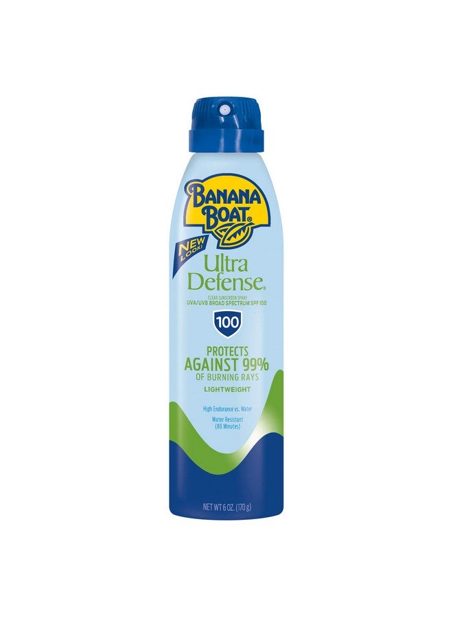 Banana Boat Ultra Defense Clear Sunscreen Spray Spf 100 6Oz Lightweight Sunscreen Banana Boat Spf 100 Spray On Sunscreen Water Resistant Sunscreen 6Oz