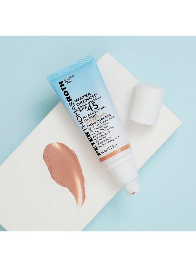Water Drench Hyaluronic Cloud Sheer Tint Moisturizer Broad Spectrum Spf 45 Hydrating Tinted Spf Moisturizer Adaptable Sheer Tint For All Skin Tones And Types