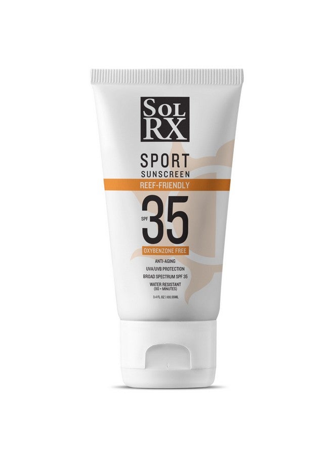 Sport Spf 35 Sunscreen Reef Friendly Oxybenzone Free Fragrance Free