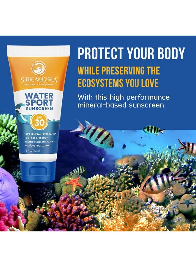 Spf 30 Mineral Sunscreen Biodegradable And Reef Safe Sunscreen 3 Fl Oz Nongreasy And Moisturizing Mineral Sunscreen For Face Protection And Body Against Uva And Uvb