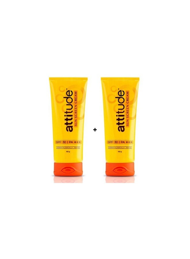 Attitude Sunscreen Cream 100Gm Pack Of 2