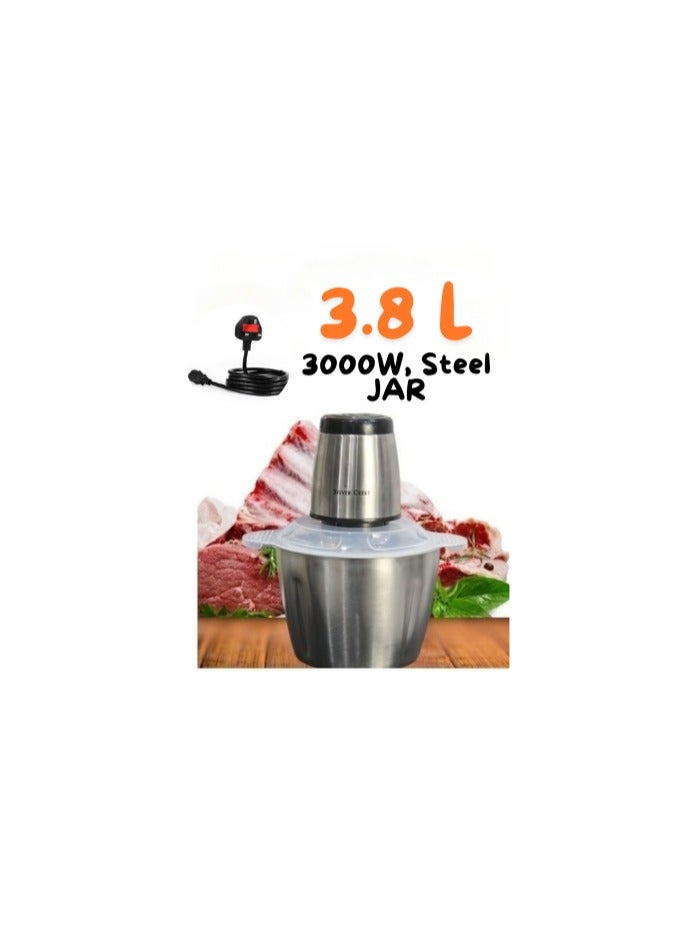 Slivers Criest Multi-Functional Meat Grinder, Electric Food Chopper, Food Processor for Meat, Vegetables, Fruits, and Nuts, with 304 Stainless Steel Cup