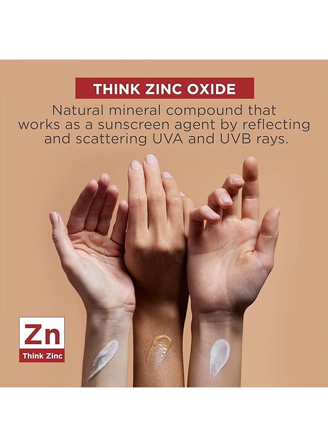 UV Restore Tinted Face Sunscreen 48g White, SPF 40 Anti Aging Face Moisturizer for Women, Mineral Face Sunscreen for Sun Damaged Skin Repair, Zinc Oxide Sunscreen Formula, Daily Face Sunscreen