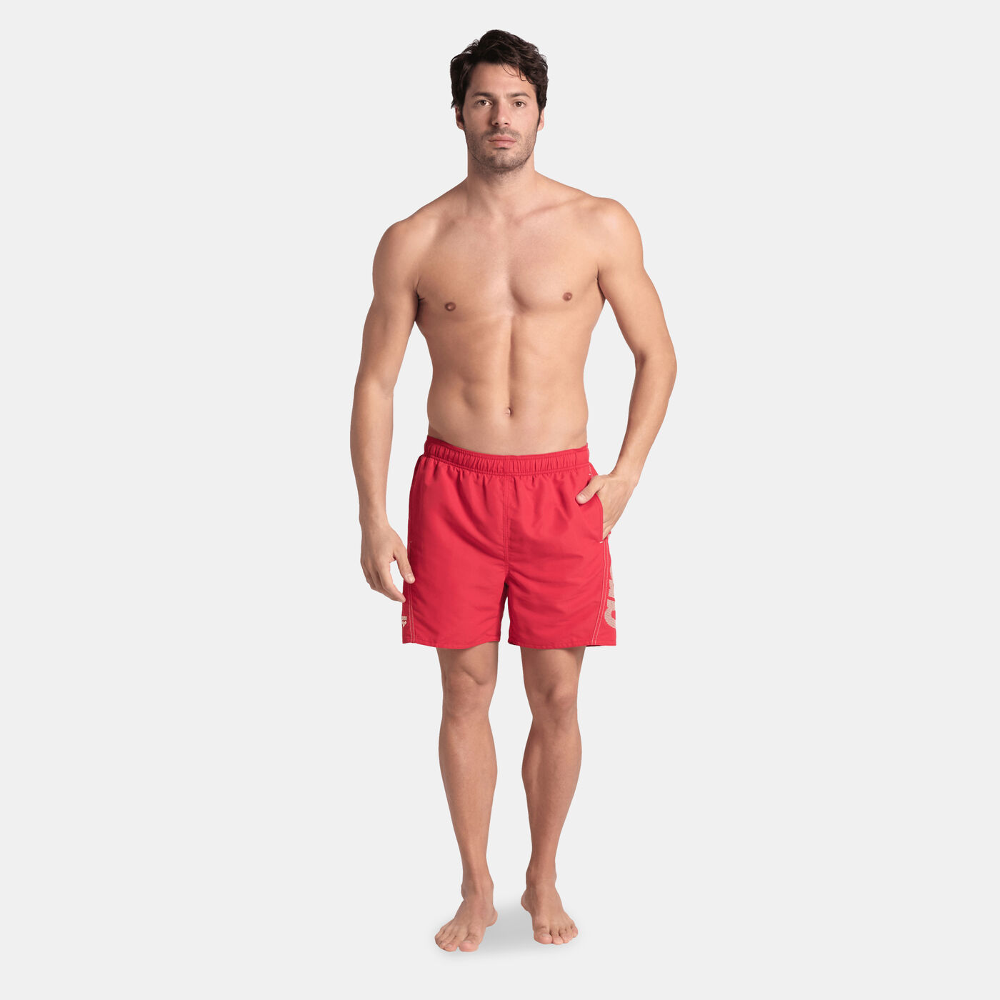 Men's Fundamentals Logo Boxer Swimming Shorts