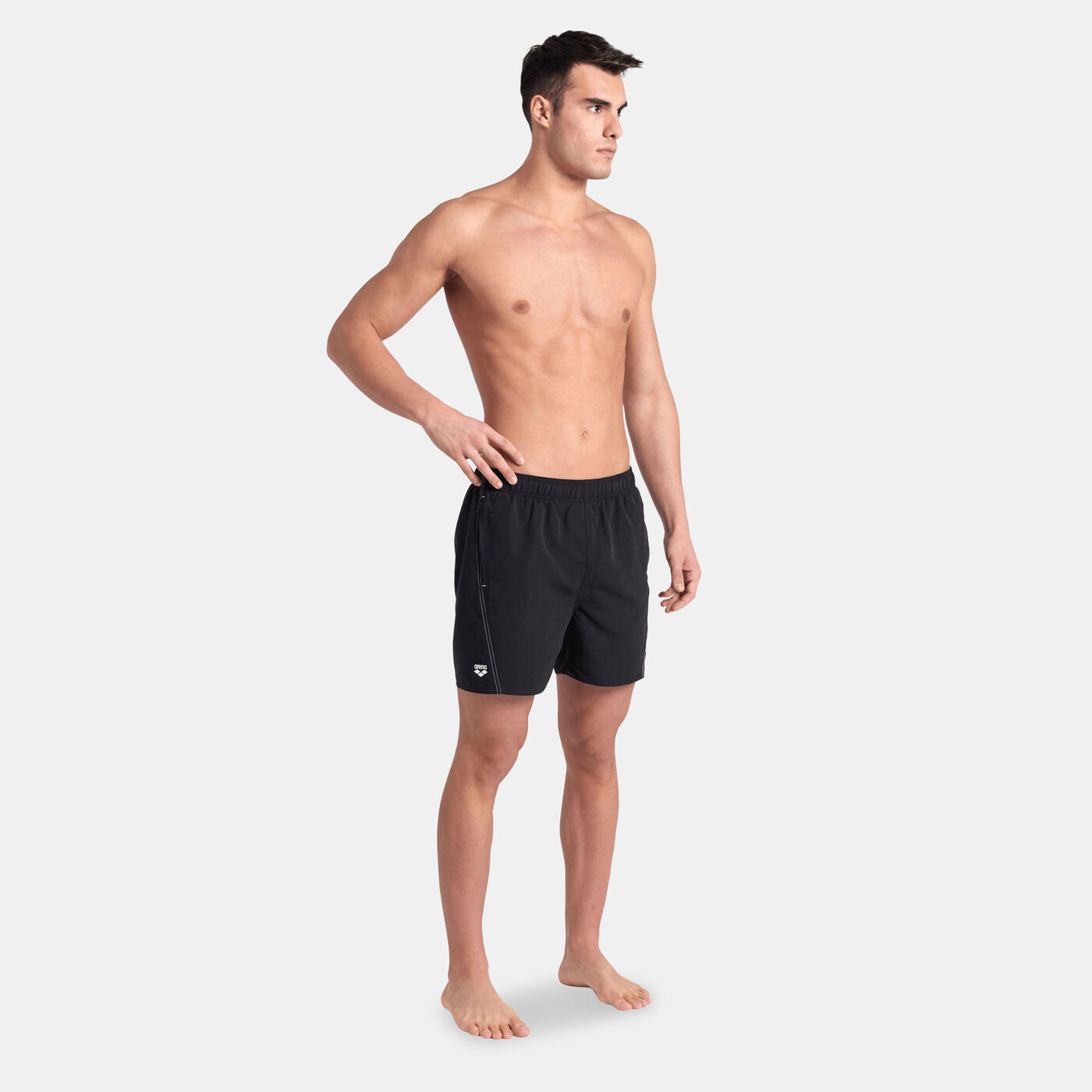 Men's Fundamentals Logo Boxer Swimming Shorts